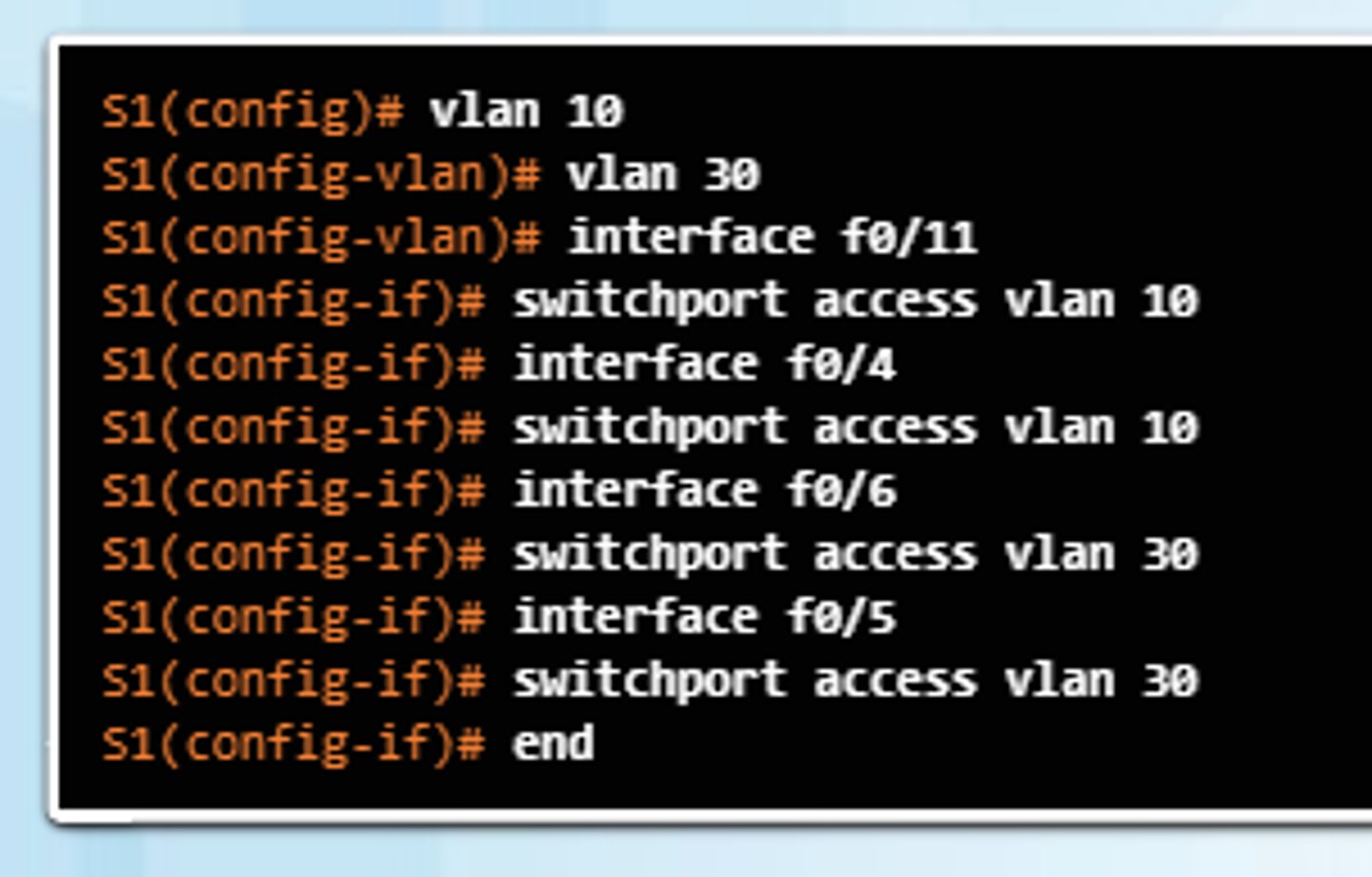 <p>Different physical router interfaces are connected to different physical switch ports, where each switch port is configured with a different VLAN.</p>