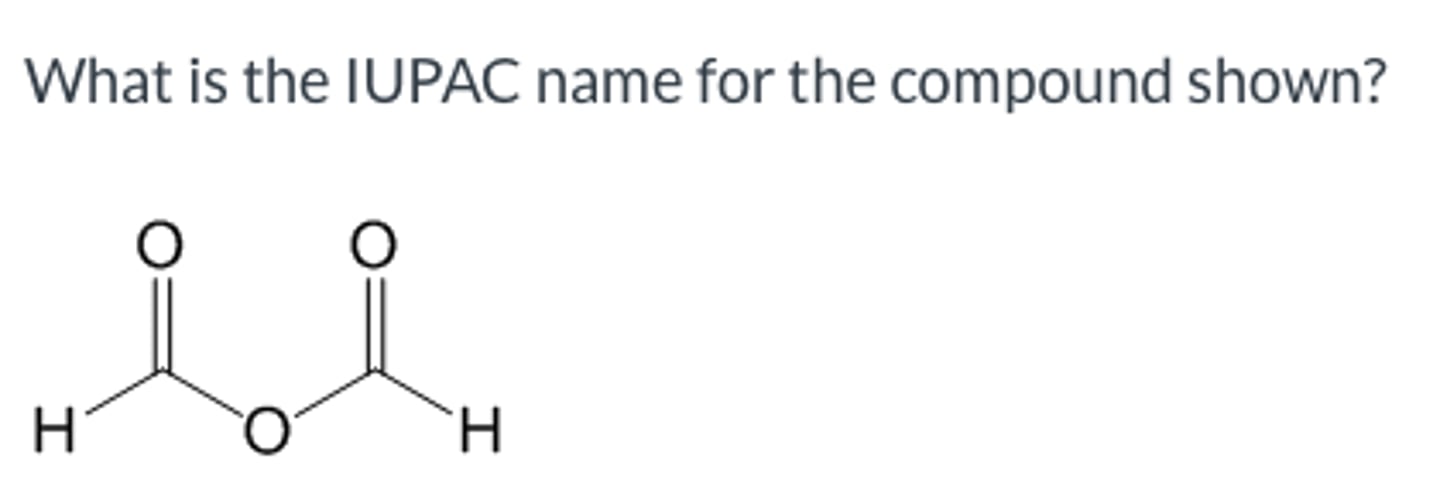 <p>What is the IUPAC name for the compound shown?</p>