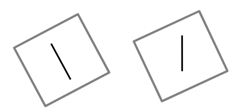 <p>True or False: The one on the <strong>left</strong> represents <strong>Field Independence</strong> while the one on the <strong>right</strong> represents <strong>Field Dependence</strong>. </p>