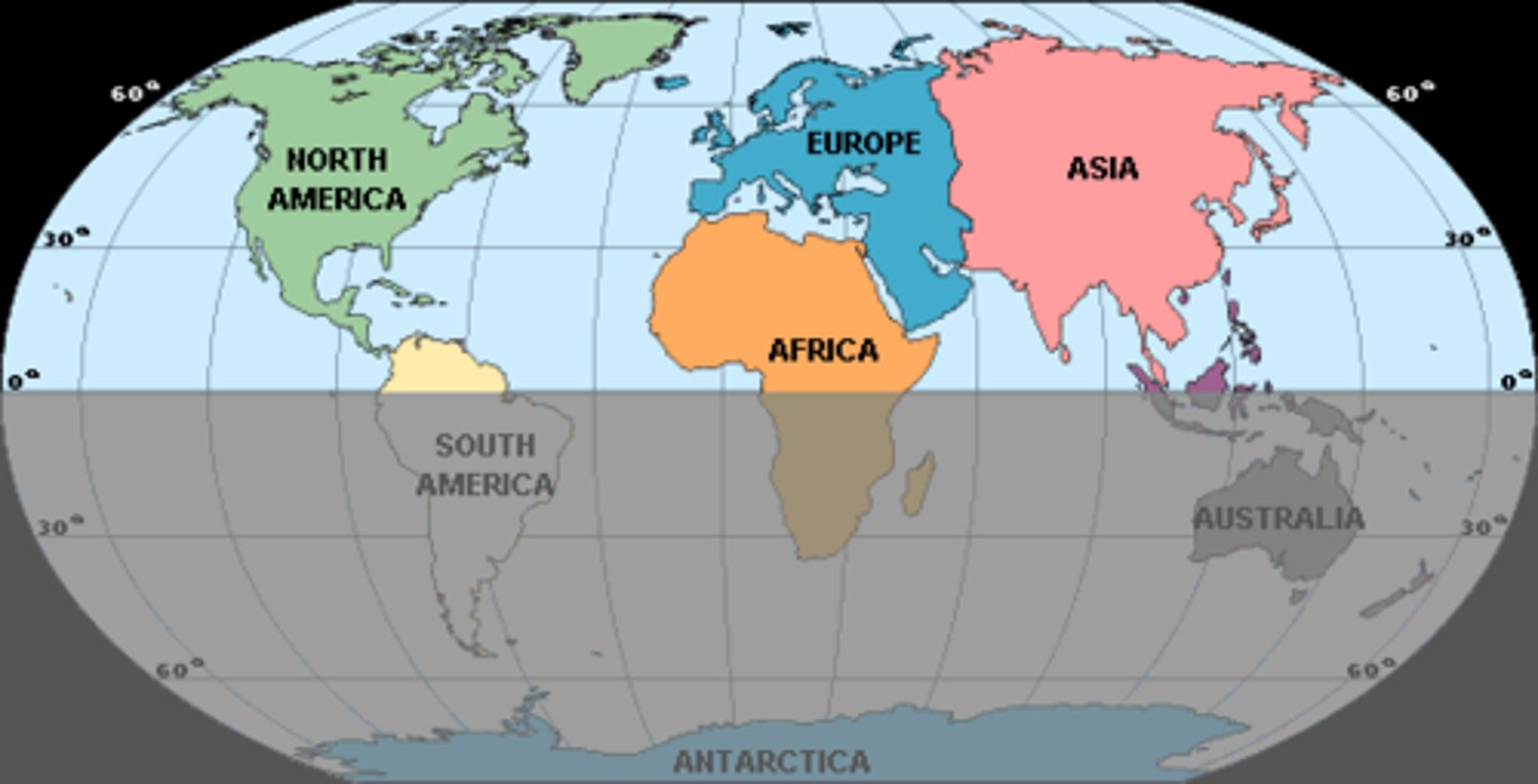 <p>From the Equator to 90° North</p>