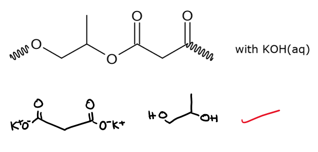 <p>dicarboxylate salt and diol or hydroxy carboxylate salt</p>