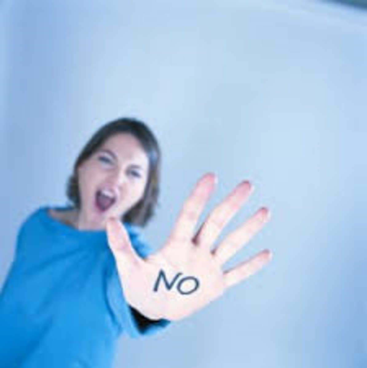 <p>to deny,( to refuse, to negate)</p>