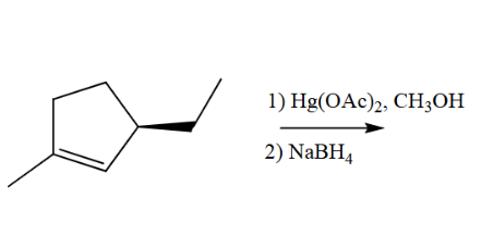 <p>Draw ALL major stereoisomer(s) of the major product(s) that are formed.</p>