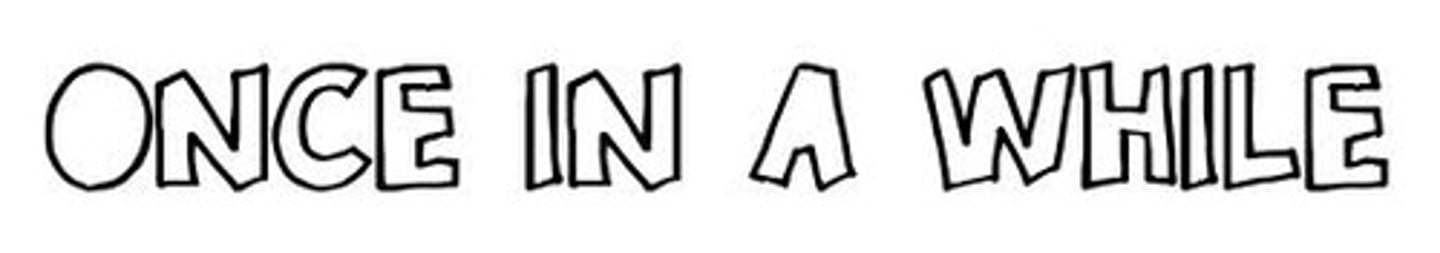 <p>from time to time</p>