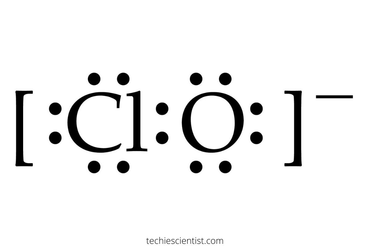 <p>ClO<sup>- </sup>(hypo- = least amount of oxidation)</p>