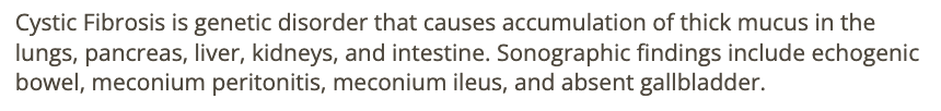 <p>b) cystic fibrosis </p>