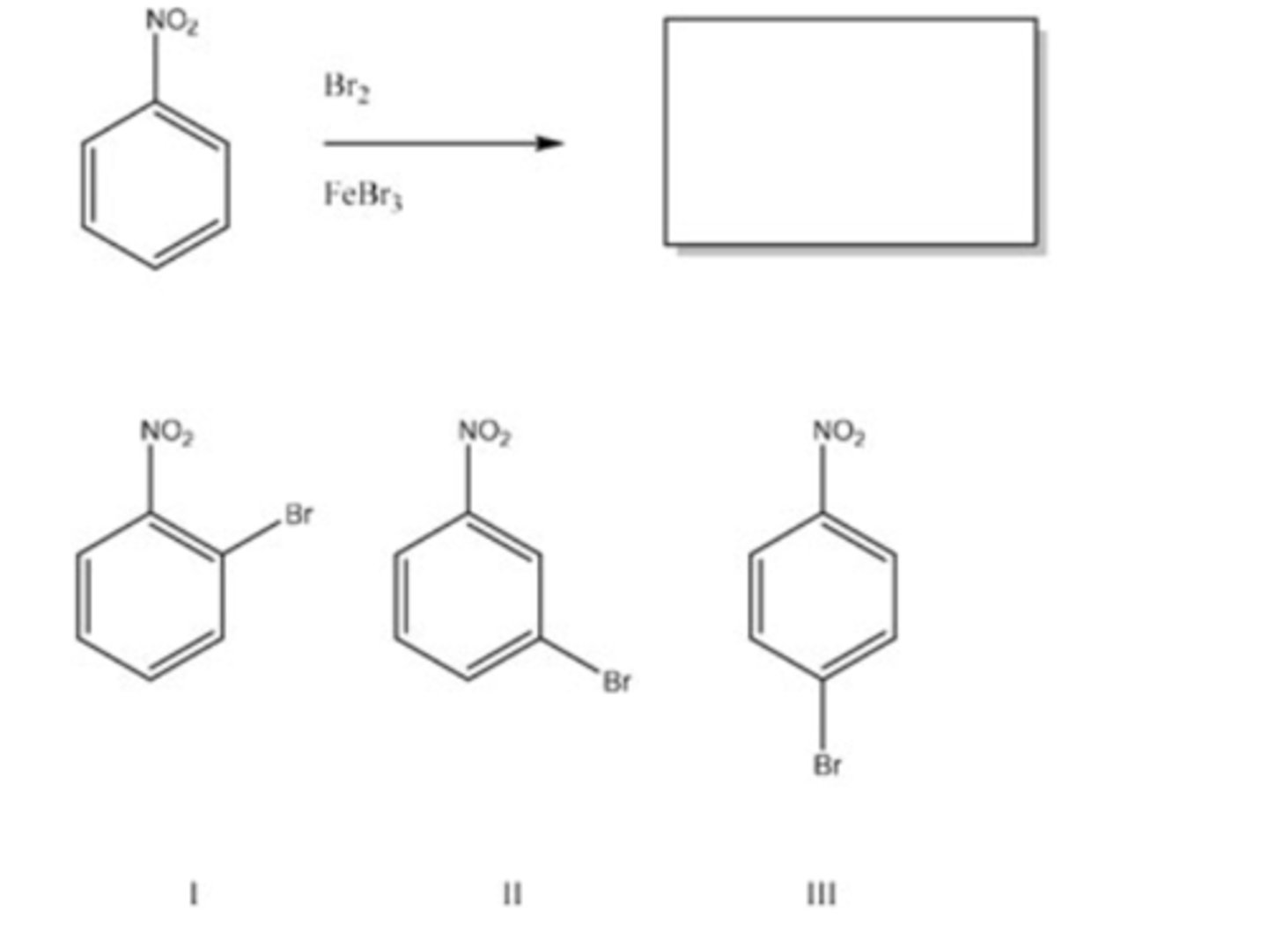 <p>56) What is the product of the following monobromonation reaction?</p>