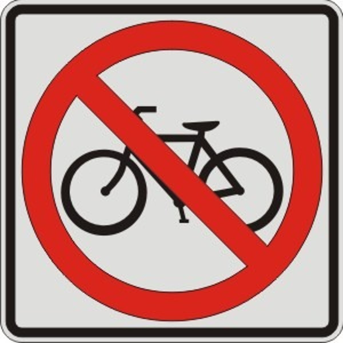 <p>Operators of such may not use roadway where this sign is posted.</p>
