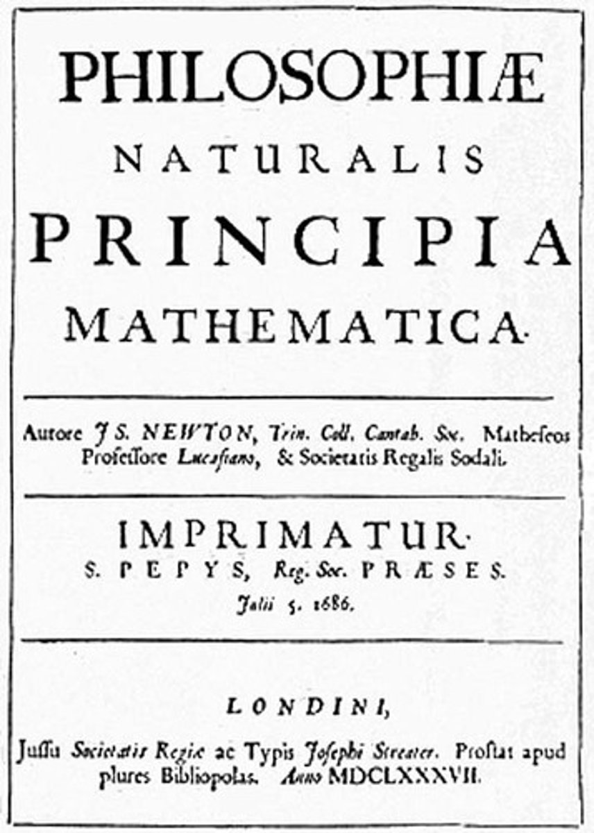 <p>Isaac Newton's work</p>