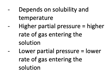 states that each gas will dissolve in a liquid in proportion to its partial pressure