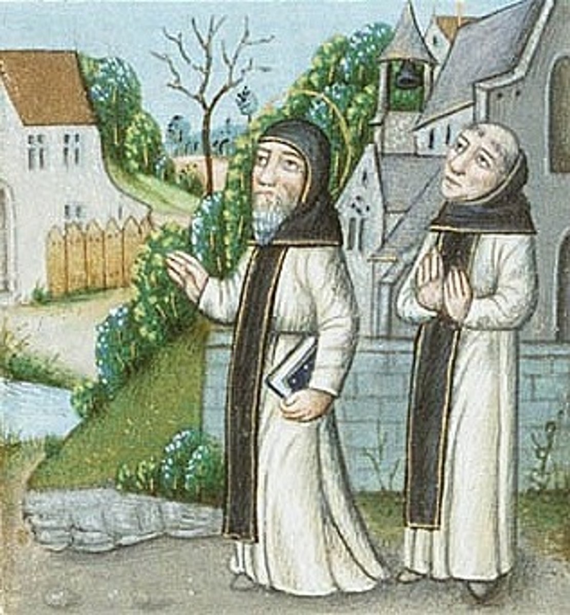 <p>a building or buildings occupied by a community of monks living under religious vows.</p>