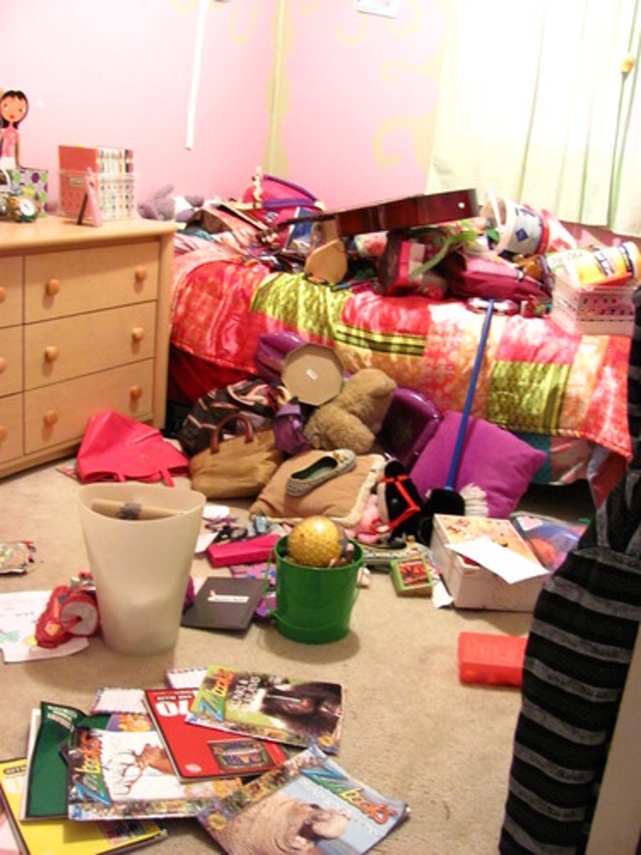 <p>messy</p>