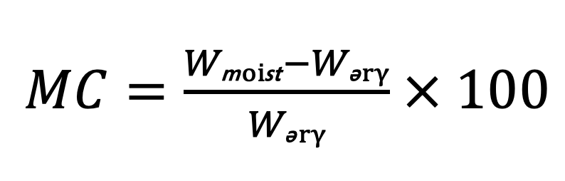 <p><span>A sample of coarse aggregate is taken in the lab and the initial weight is 1,520-g (Wₘₒᵢₛₜ). After drying to a constant weight, the sample weighs 1,498-g. What is the moisture content? Report to the nearest 0.1%.</span></p>