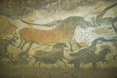 A cave in southwestern France that contains Paleolithic painting