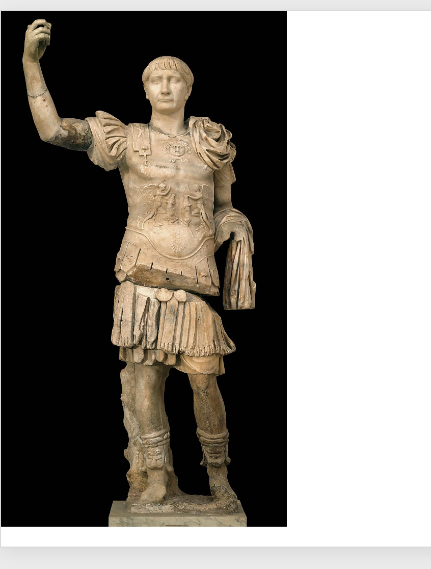 <p>Cuirassed Statue of Trajan with Nike Tauroktonos</p>