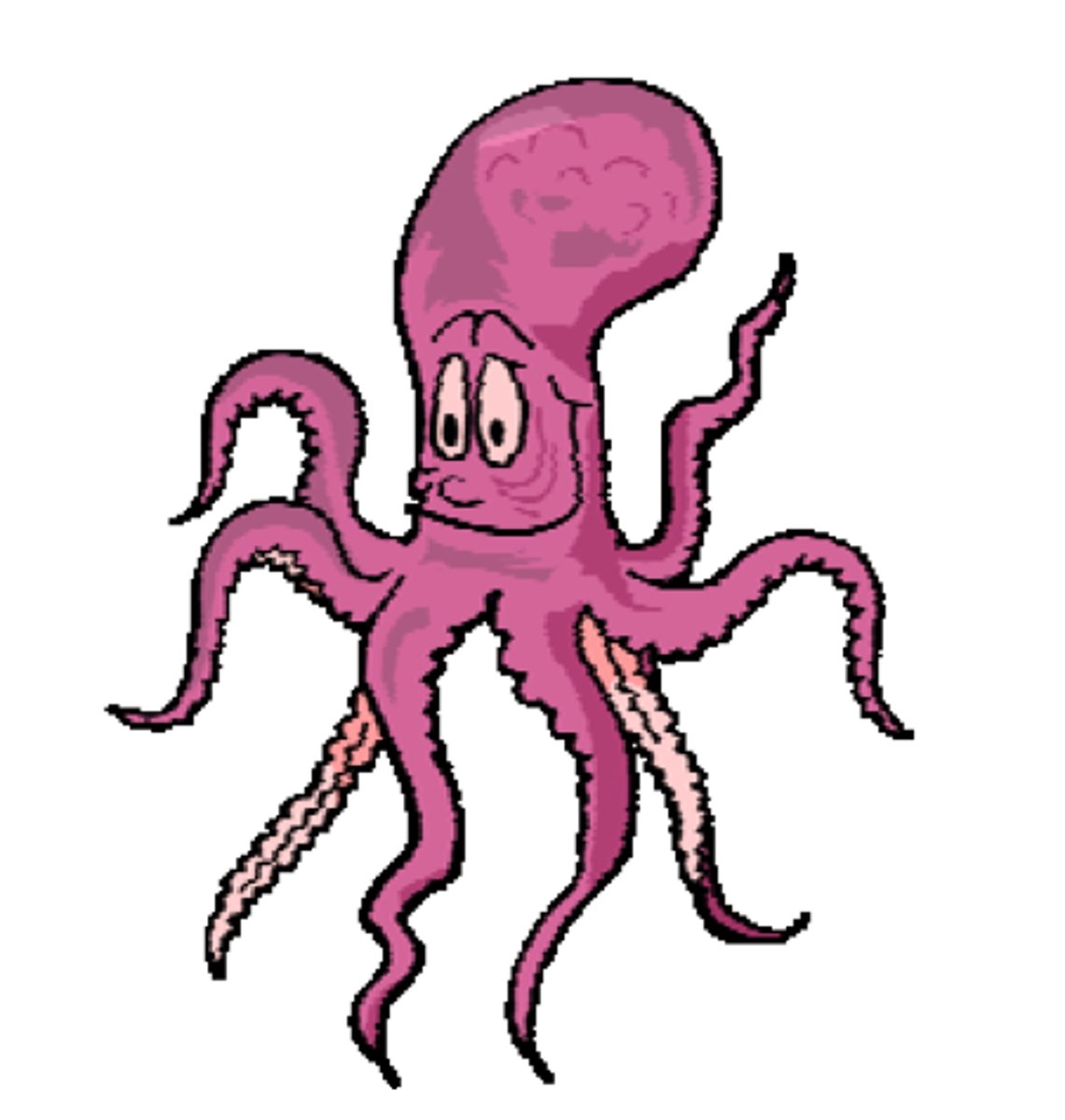 <p>a sea animal that has a soft body and eight long arms</p>
