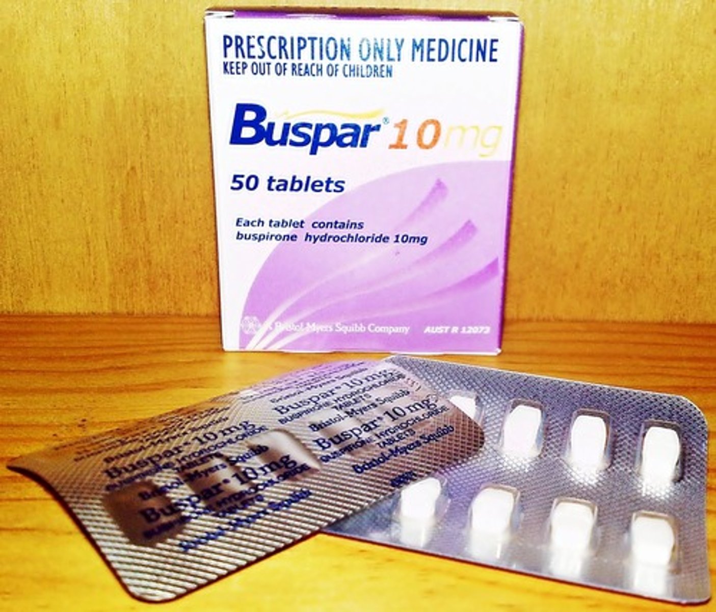 <p>Brand: Buspar</p><p>Class: Anti-anxiety agent</p>