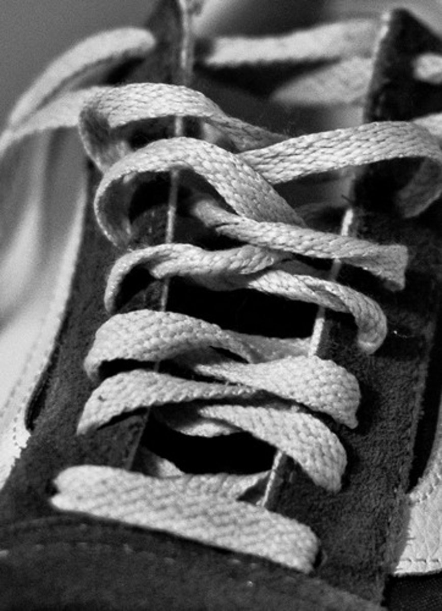 <p>a string used to tie shoes</p><p></p><p>*to tie/untie your laces</p>