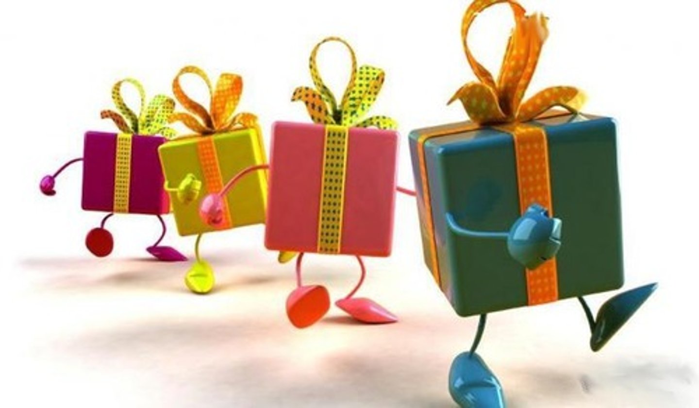 <p>present, gift</p>