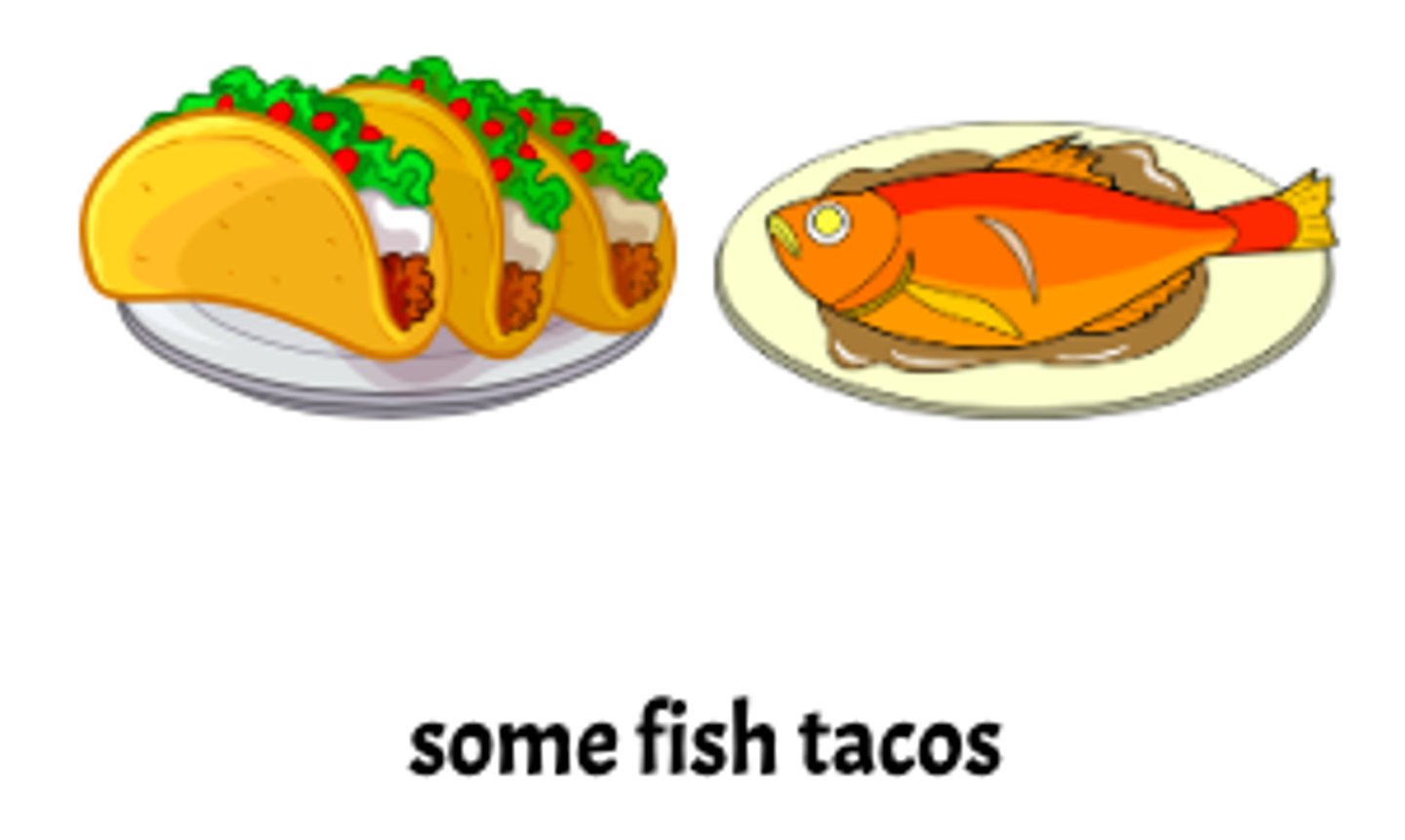 <p>fish tacos</p>