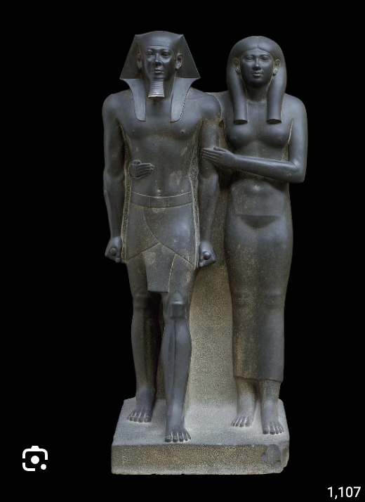 <p>Pharaoh Menkaure (Mycerinus) and his Wife</p>