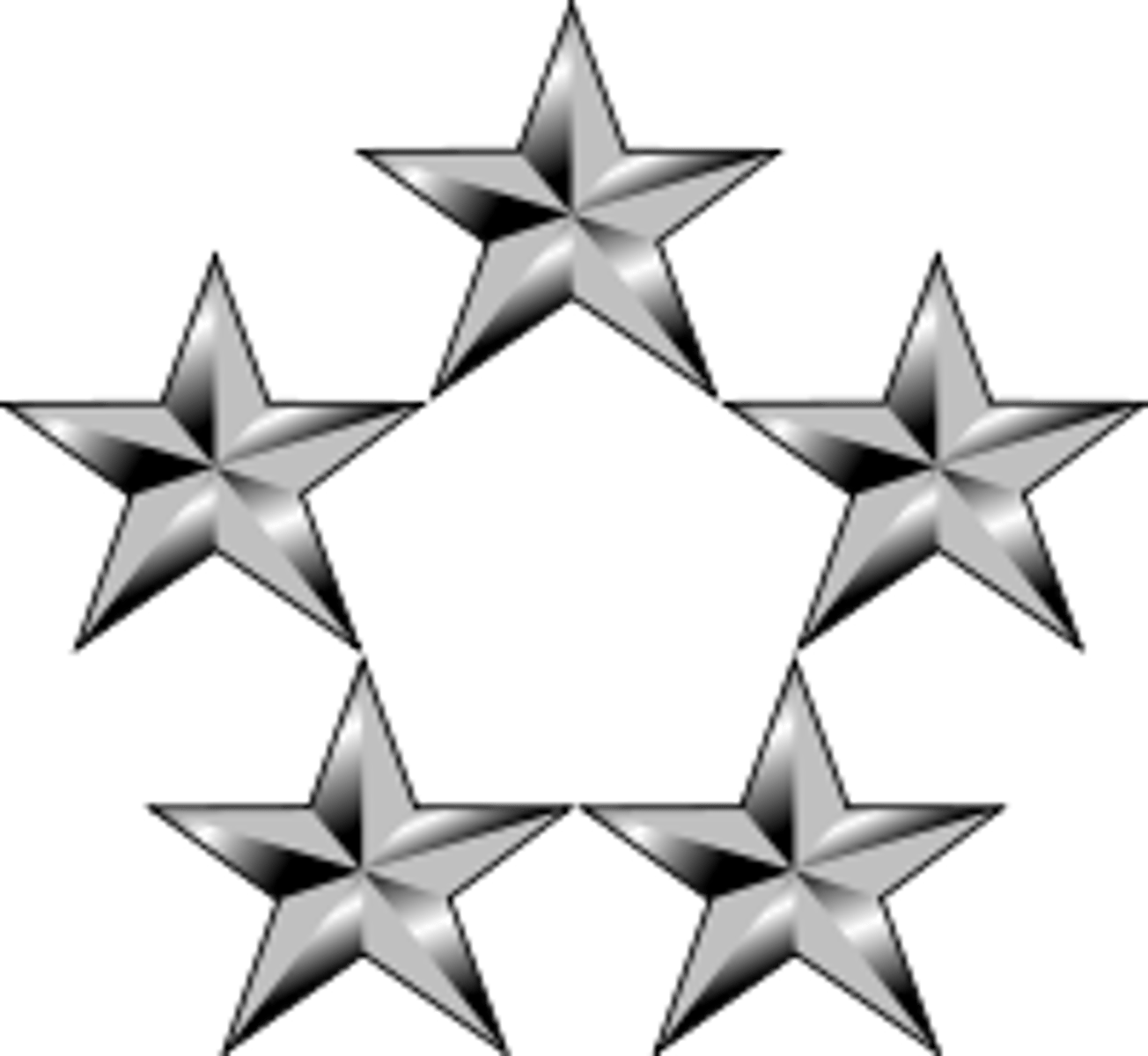 <p>Special Five silver stars (AF)</p>