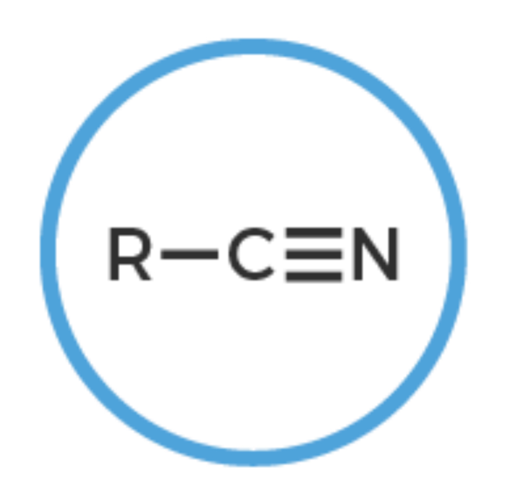 <p>Carbon Triple Bonded to Nitrogen</p>