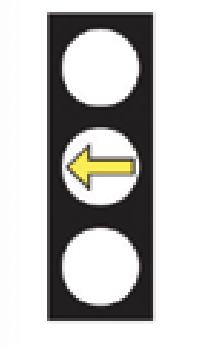 <p>Steady Yellow Arrow </p>