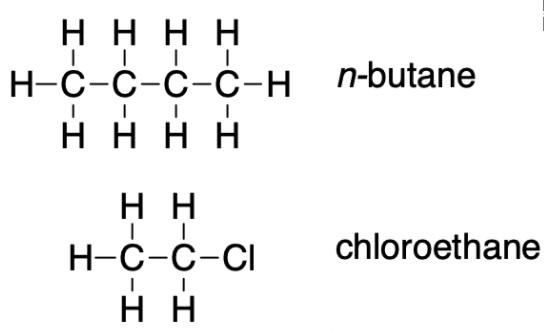 <p><span><strong><span>On the basis of intermolecular attractions, explain the differences in the boiling points of </span><em><span>n</span></em><span>–butane (–1 °C) and chloroethane (12 °C), which have similar molar masses. (image)</span></strong></span></p><p></p>