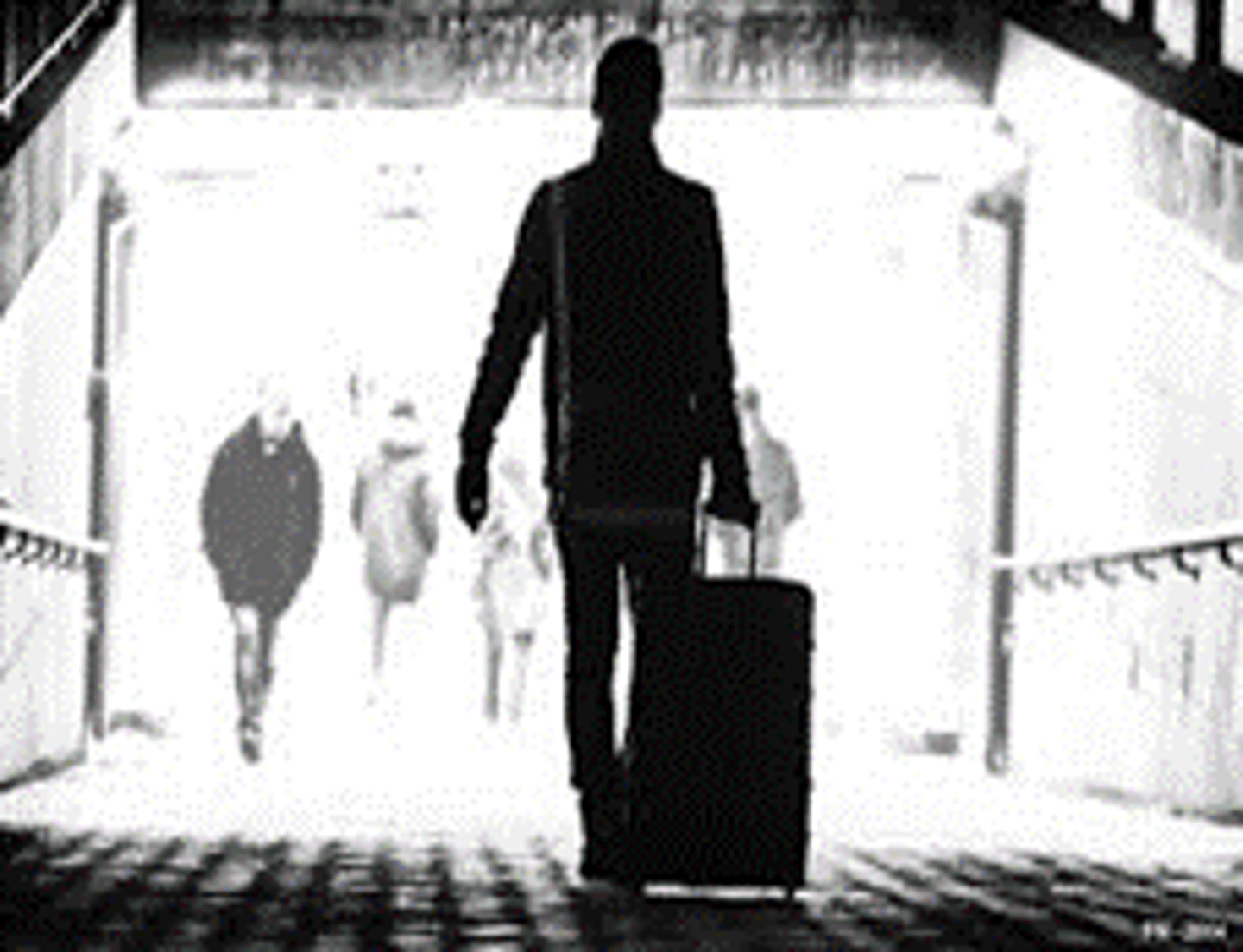 <p>to go away; to leave</p>