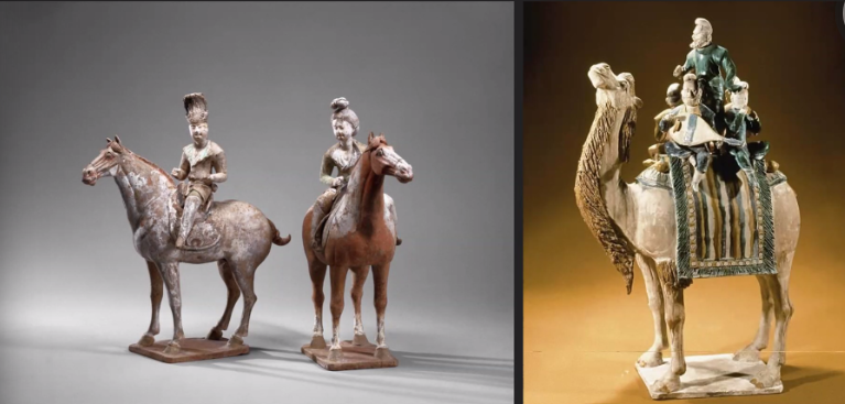 <p>What were these created for? What do these earthenwares indicate about Tang Dynasty art? What connections do they have to the Silk Road?</p>
