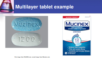 <p><mark data-color="blue">MULTI COMPRESSED TABLETS</mark></p><ul><li><p><strong>Require more than one compression step</strong></p></li><li><p><strong>Require special machinery</strong></p></li><li><p><strong>Can be used to prepare modified release products</strong></p></li><li><p><strong>Allows incompatible layers of drug to be separated</strong></p></li><li><p><strong>Types of multi-compressed tablets</strong></p><ul><li><p>Multiple-layer tablets:</p><ul><li><p>Compress additional granulation onto a previously compressed layer</p><ul><li><p>Layer</p><ul><li><p>Immediate release or sustained release</p></li><li><p>Drug A or drug </p></li></ul></li></ul></li></ul></li></ul></li></ul>