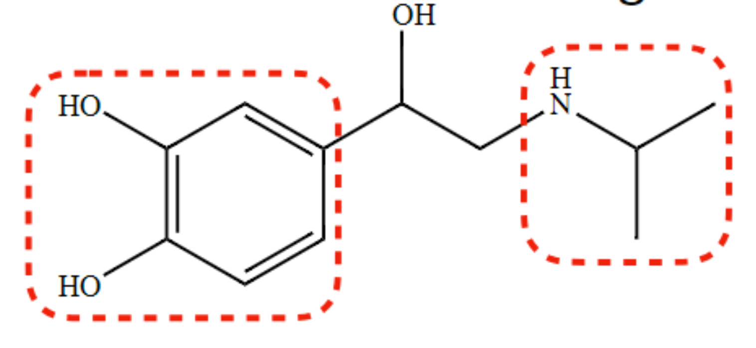 non-selective β-agonist with a catechol ring