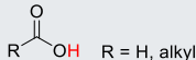 <p>Alkyl-CO2H or CO2H2 (carboxylic acid)</p>