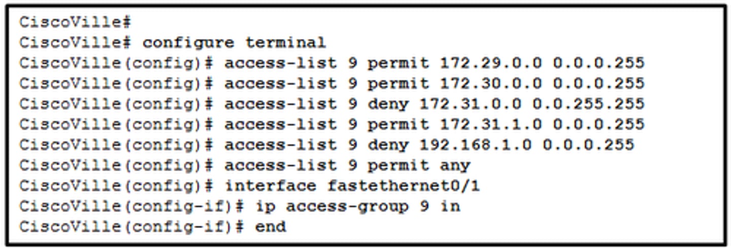 <p>The sequence of the ACEs is incorrect.</p>