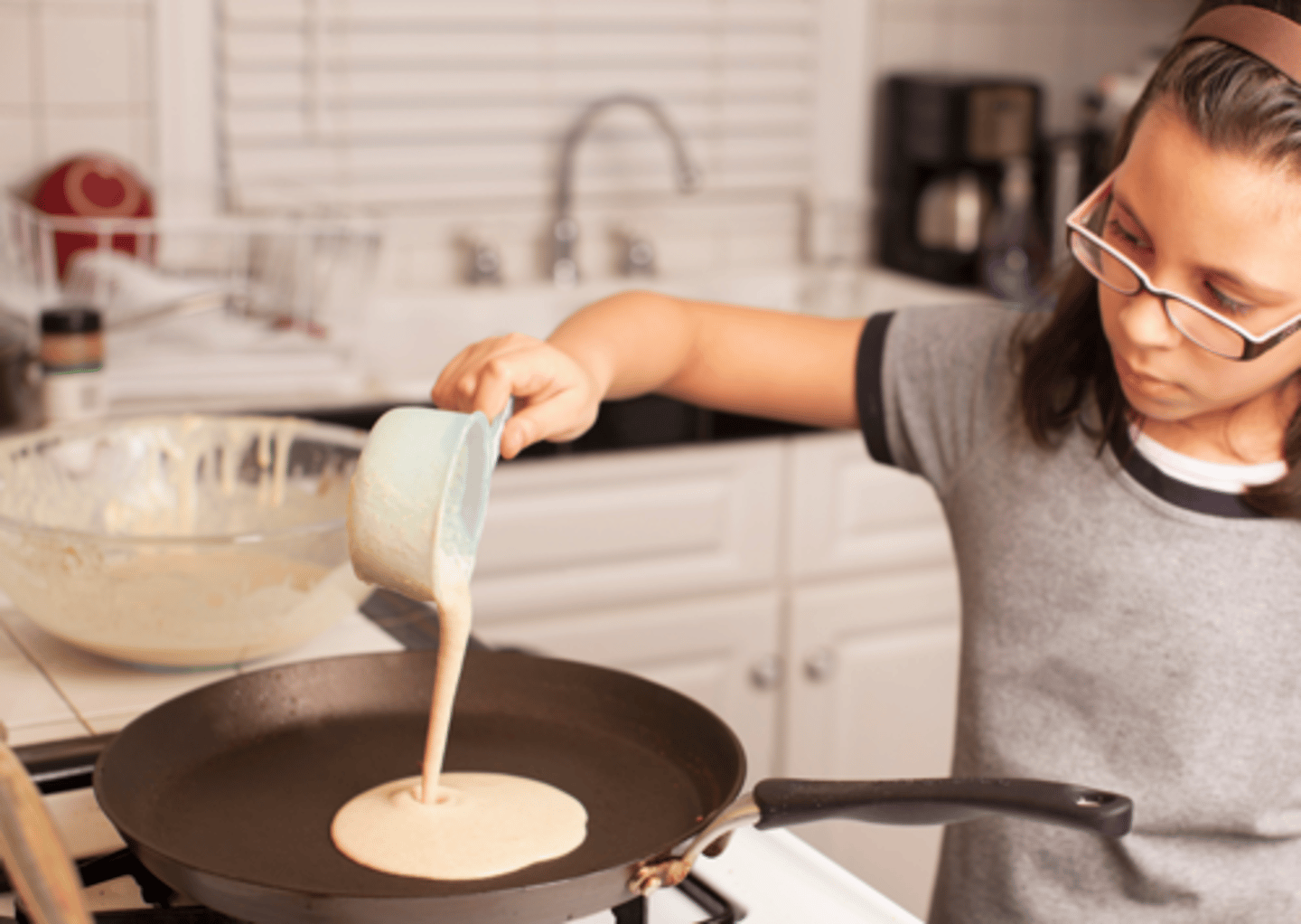 <p>We often _____ pancakes on Sunday mornings — they’re delicious!</p>