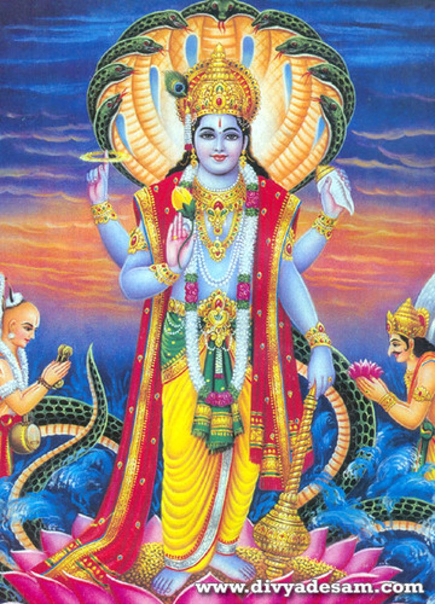 <p>the Hindu god of preservation</p>