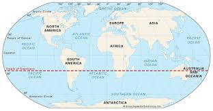 <p>What degree is the Tropic of Capricorn?</p>
