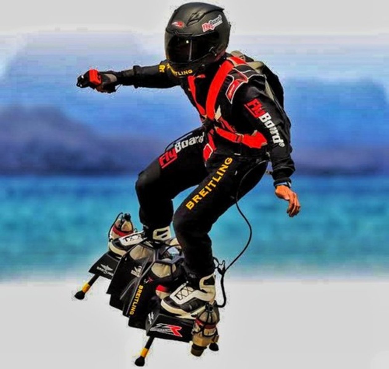 <p>(n): fly board</p>