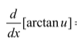 <p>inverse trig (tan) derivatives</p>