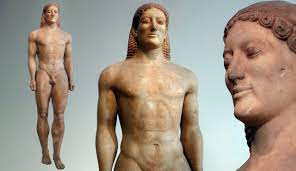 from Anavysos, Greece
ca. 530 BCE. 
Marble