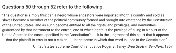 <p>The decision in the excerpt held which of the following to be unconstitutional?</p>
