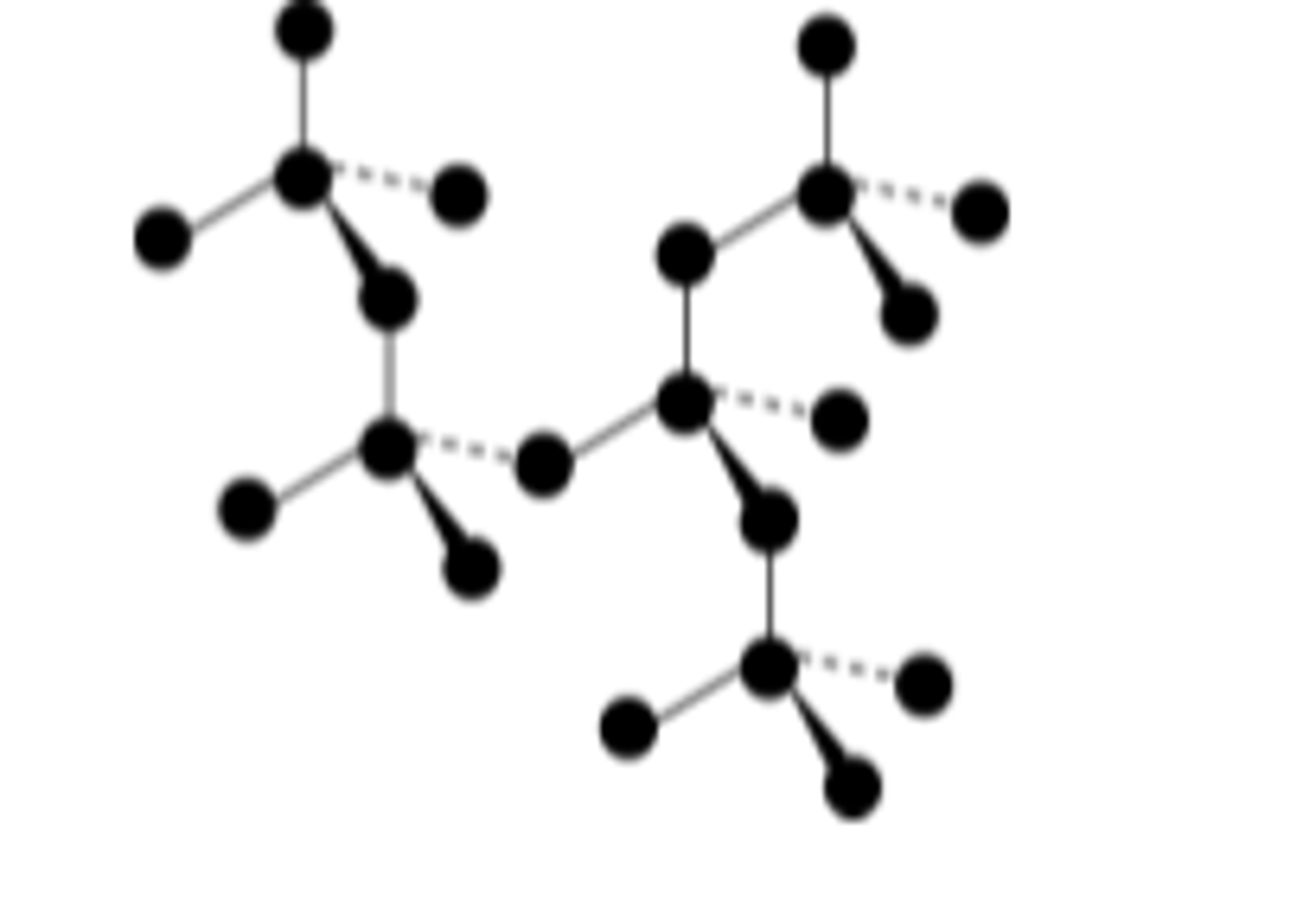 <p>3D tetrahedral structure of C atoms, with each C atom bonded to four others</p>