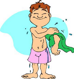 to dry oneself