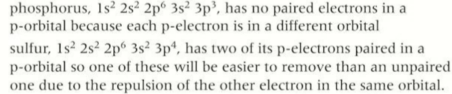 <p>group 5 has spin pair repulsion group 6 does not </p>