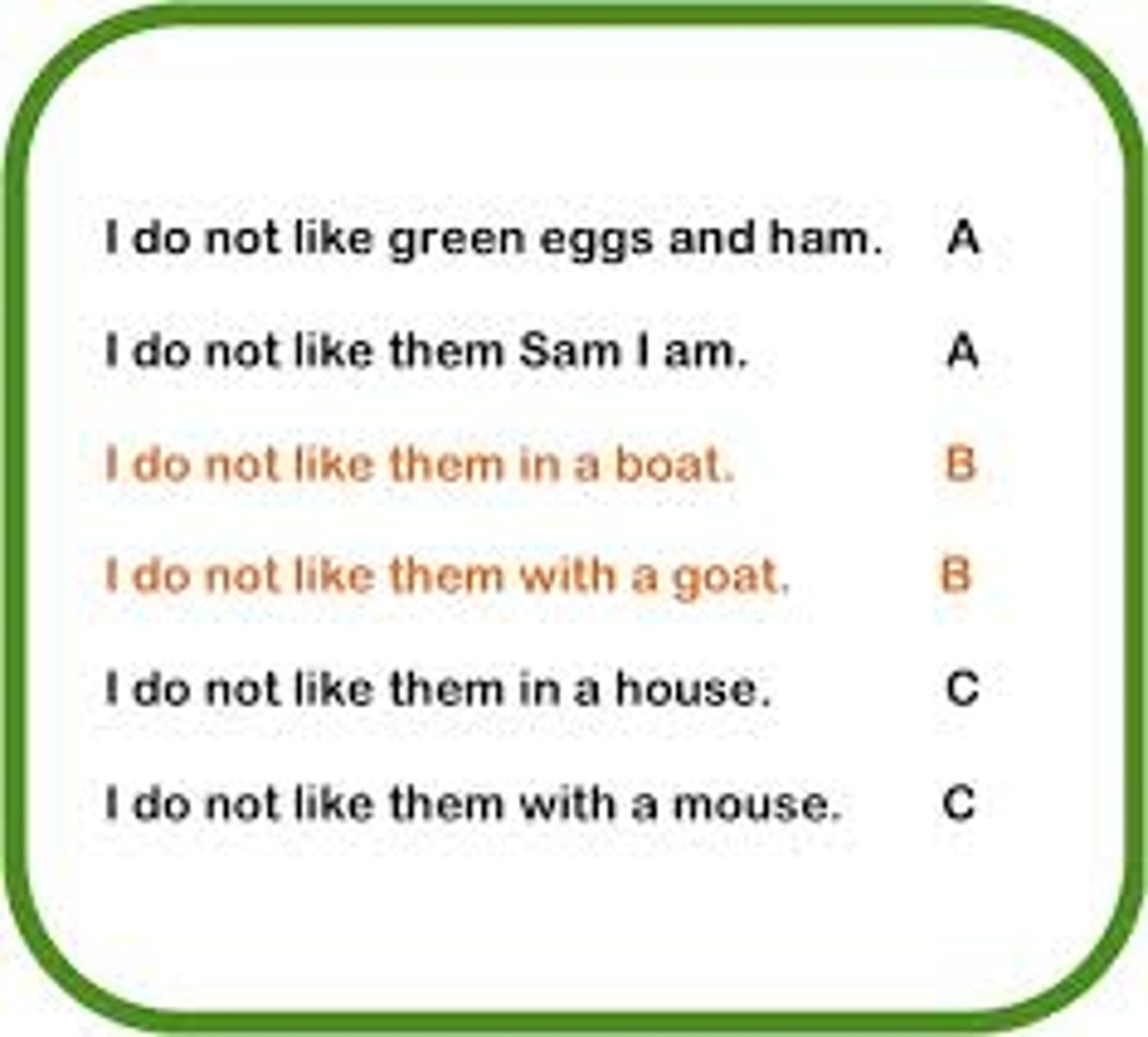 <p>Repetition of sounds at the end of words</p>