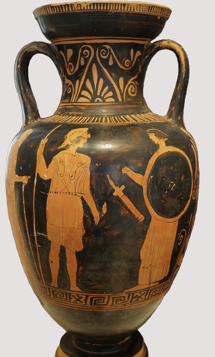<p>Athenian (Attic) red figure pot</p>
