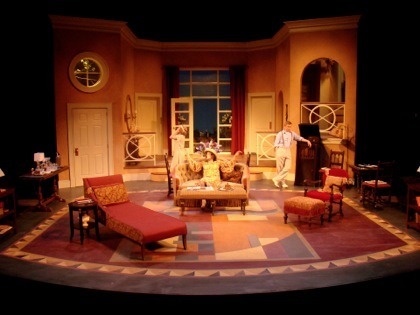 scenery; stage