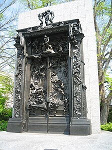 <p>Who is the artist of <strong>The Gates of Hell</strong>?</p>
