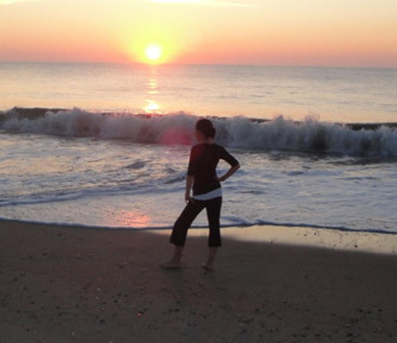 <p>salir el sol por la mañana</p>